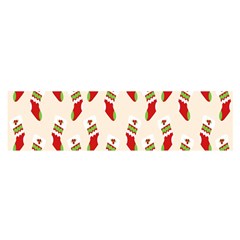 Christmas-background-christmas-stockings Oblong Satin Scarf (16  X 60 ) by nateshop