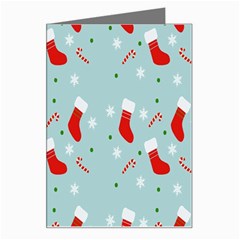 Christmas-pattern -christmas-stockings Greeting Card by nateshop