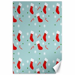 Christmas-pattern -christmas-stockings Canvas 20  X 30  by nateshop