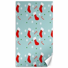 Christmas-pattern -christmas-stockings Canvas 40  X 72  by nateshop