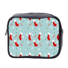 Christmas-pattern -christmas-stockings Mini Toiletries Bag (two Sides) by nateshop