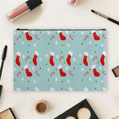 Christmas-pattern -christmas-stockings Cosmetic Bag (large) by nateshop