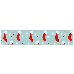 Christmas-pattern -christmas-stockings Small Flano Scarf by nateshop