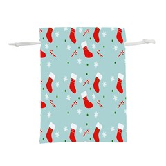 Christmas-pattern -christmas-stockings Lightweight Drawstring Pouch (s) by nateshop