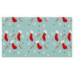 Christmas-pattern -christmas-stockings Banner And Sign 7  X 4 