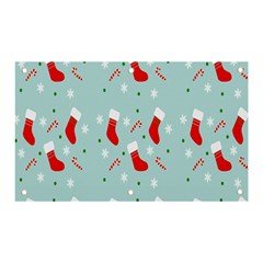 Christmas-pattern -christmas-stockings Banner And Sign 5  X 3  by nateshop