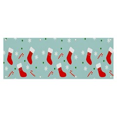 Christmas-pattern -christmas-stockings Banner And Sign 8  X 3  by nateshop