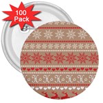 Christmas-pattern-background 3  Buttons (100 pack)  Front