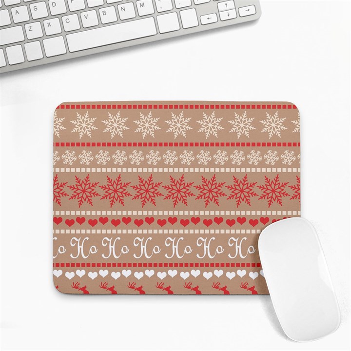 Christmas-pattern-background Small Mousepad