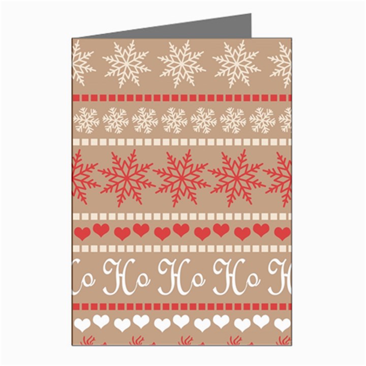 Christmas-pattern-background Greeting Cards (Pkg of 8)