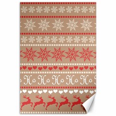 Christmas-pattern-background Canvas 12  X 18  by nateshop