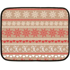 Christmas-pattern-background Double Sided Fleece Blanket (mini)  by nateshop