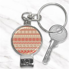 Christmas-pattern-background Nail Clippers Key Chain by nateshop