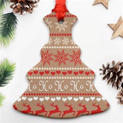 Christmas-pattern-background Ornament (christmas Tree)  by nateshop