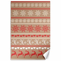 Christmas-pattern-background Canvas 24  X 36  by nateshop