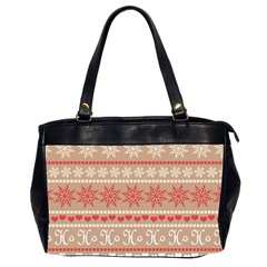 Christmas-pattern-background Oversize Office Handbag (2 Sides) by nateshop