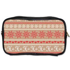 Christmas-pattern-background Toiletries Bag (one Side) by nateshop