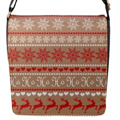 Christmas-pattern-background Flap Closure Messenger Bag (s) by nateshop