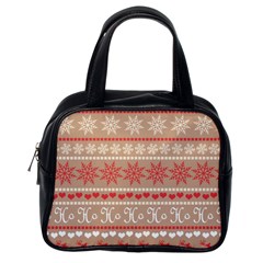 Christmas-pattern-background Classic Handbag (one Side) by nateshop