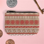 Christmas-pattern-background Mini Coin Purse Front