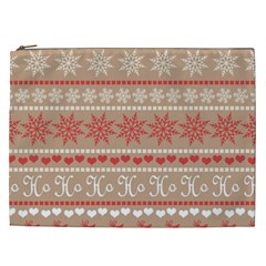 Christmas-pattern-background Cosmetic Bag (xxl) by nateshop