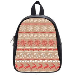 Christmas-pattern-background School Bag (small) by nateshop