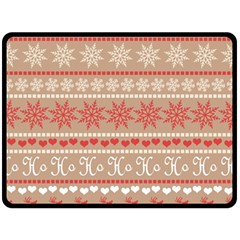 Christmas-pattern-background Double Sided Fleece Blanket (large)  by nateshop