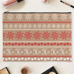 Christmas-pattern-background Cosmetic Bag (xxxl) by nateshop