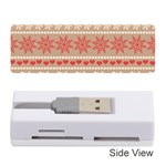 Christmas-pattern-background Memory Card Reader (Stick) Front