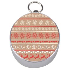 Christmas-pattern-background Silver Compasses by nateshop