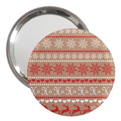 Christmas-pattern-background 3  Handbag Mirrors by nateshop