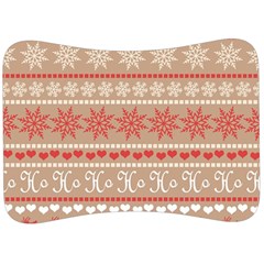 Christmas-pattern-background Velour Seat Head Rest Cushion by nateshop