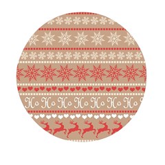 Christmas-pattern-background Mini Round Pill Box by nateshop