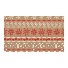 Christmas-pattern-background Banner And Sign 5  X 3  by nateshop