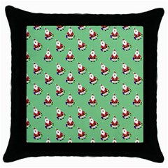 Christmas-santaclaus Throw Pillow Case (black) by nateshop