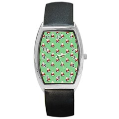 Christmas-santaclaus Barrel Style Metal Watch by nateshop