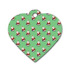 Christmas-santaclaus Dog Tag Heart (one Side) by nateshop