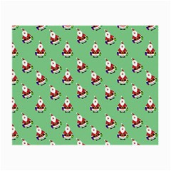 Christmas-santaclaus Small Glasses Cloth (2 Sides) by nateshop