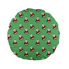 Christmas-santaclaus Standard 15  Premium Round Cushions by nateshop