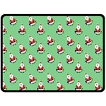 Christmas-santaclaus Double Sided Fleece Blanket (Large)  80 x60  Blanket Front