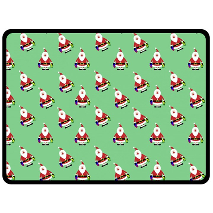 Christmas-santaclaus Double Sided Fleece Blanket (Large) 