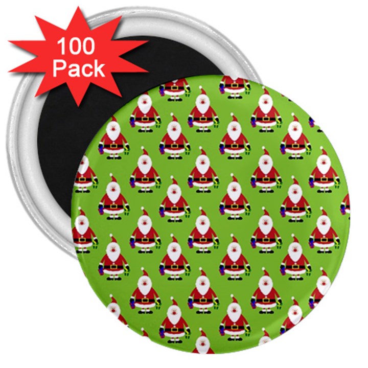 Christmas-santaclaus 3  Magnets (100 pack)