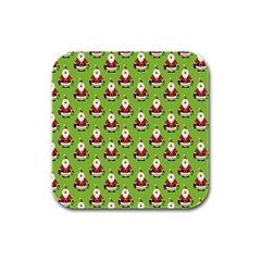 Christmas-santaclaus Rubber Square Coaster (4 Pack) by nateshop