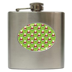 Christmas-santaclaus Hip Flask (6 Oz) by nateshop