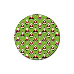 Christmas-santaclaus Rubber Coaster (round) by nateshop