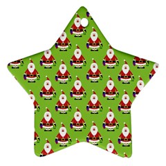 Christmas-santaclaus Star Ornament (two Sides) by nateshop