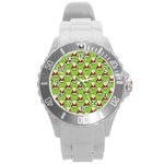 Christmas-santaclaus Round Plastic Sport Watch (L) Front