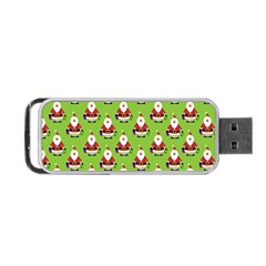 Christmas-santaclaus Portable Usb Flash (two Sides) by nateshop