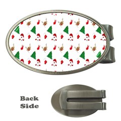 Christmas-santaclaus Money Clips (oval)  by nateshop