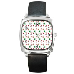 Christmas-santaclaus Square Metal Watch by nateshop